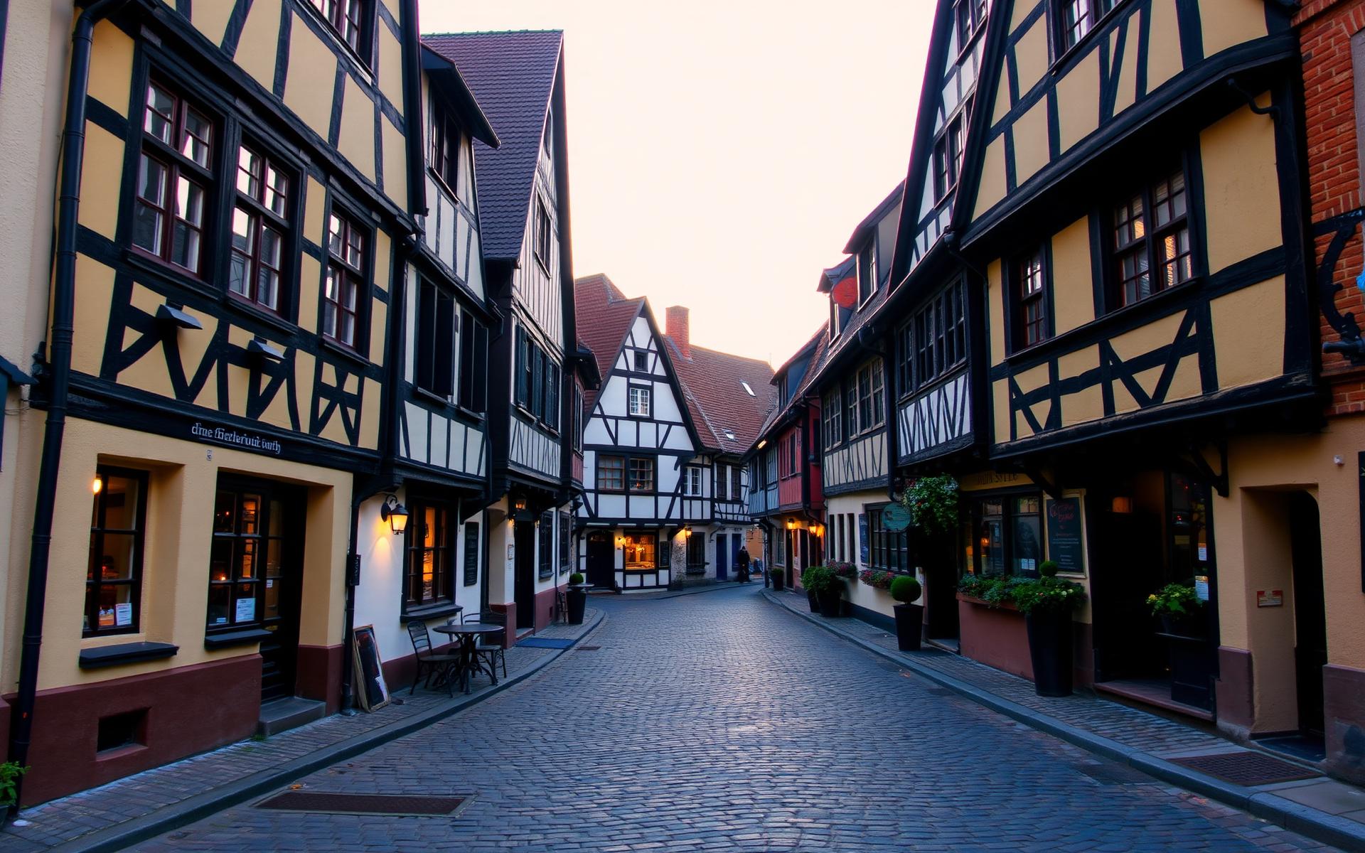 Historischer Stadtkern von Rheda-Wiedenbrück mit Fachwerkhäusern
